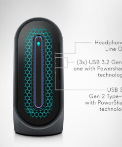 Alienware Aurora R15 Gaming Desktop - Intel Core i9-13900F, 32GB DDR5 RAM, 1TB SSD, NVIDIA RTX 4070 Ti GDDR6X, Liquid Cooling, Windows 11 Home - Dark Side of The Moon RTX 4070Ti 20 71Vq2HEvWL