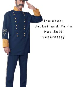 Forum Novelties Union Officer Costume, Blue, One Size 4 71VqEjXIu9L