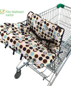 Alternative view of Shopping Cart Cover for Baby and High Chair Cover -2-in-1- Soft Padded Machine Washable Cart Cover for Babies - Cellphone and Bottle Holder included, Perfect baby shower gifts for boys or girls