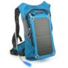 Solar Backpack 7W Solar Panel Charge for Cell Phones and 5V Device Power Supply Biker Pack Blue without Battery Pack