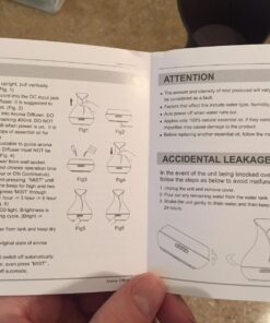 OliveTech Aroma Essential Oil Diffuser, 400ml Ultrasonic Cool Mist Humidifier with Waterless Auto Shut-Off and Cleaning Kit for Home, Yoga, Office, Spa, Bedroom, Baby Room - Wood Grain A-dark Wood 61 71Vqyugx iL