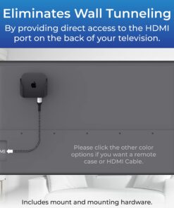 ReliaMount for Apple TV – Mount Compatible with All Apple TV Generations (Including All Apple TV 4K Models) Black Apple TV Mount 22 71VrtOkIkqL