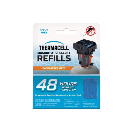 Thermacell Mosquito Repellent Mat Only Refills; Compatible with Thermacell Backpacker; Highly Effective, Long Lasting, No Spray, No Scent, No Mess; 15 Foot Zone of Mosquito Protection