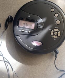 GPX PC332B Portable CD Player with Anti-Skip Protection, FM Radio and Stereo Earbuds - Black 34 71VsGMDEIgL