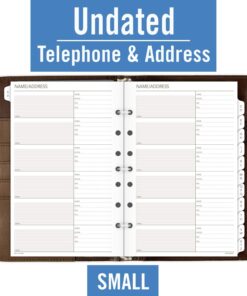 AT-A-GLANCE Day Runner Harrison Phone and Address Book, Directory, 5-1/2" x 8-1/2", Size 4, Brown (1124-0286) 7 71VsTMJZ4DL