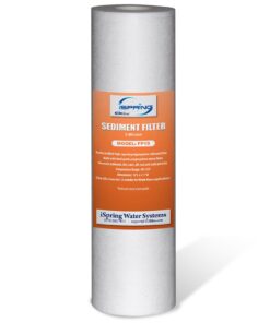 iSpring FP15X50 5 Micron, 50 Pack Standard 10" x 2.5" Multi-layer Sediment Water Filter Replacement Cartridges, White 8 71VsXMolcNL