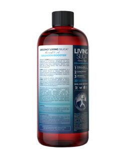 Living Silica Collagen Booster Liquid | Vegan Collagen Boosting Drink | Supports Healthy Collagen and Elastin Production for Joint & Bone Support, Glowing Skin, Strong Hair & Nails. 16.9 oz 16.9 Fl Oz (Pack of 1) 11 71VslkFlWL