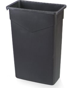 Carlisle FoodService Products 34202303 TrimLine Rectangle Waste Container Trash Can Only, 23 Gallon, Black 1 Pack 13 71Vt YMABJL