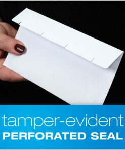 Quality Park #8 5/8 Double-Window Security Envelopes, Self-Sealing, Tamper Evident, For Checks, Payroll, 24 lb White Wove, 3-5/8 x 8-5/8 Inches, 500/Box (QUA67539) 1 11 71Vtkhyh7uL