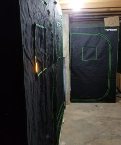 VIVOSUN S848 4x8 Grow Tent, 96"x48"x80" High Reflective Mylar with Observation Window and Floor Tray for Hydroponics Indoor Plant for VS4000/VSF4300 Black 96"x48"x80" 37 71VtyJvHO2L