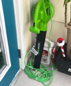 Greenworks 7 Amp 160 MPH/150 CFM Single Speed Electric Blower, 24012 46 71VukAQXLEL