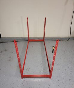 Muscle Rack UR184872-R 5-Shelf Steel Shelving Unit, 48" Width x 72" Height x 18" Length, Red 72" Height x 60" Width x 24" Depth 40 71VvDh x0dL