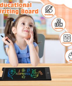 LCD Writing Tablet, 12 Inch Kids Toys Colorful Doodle Board, Toddler Girl Toys for 3 4 5 6 7 8 Year Old Boys Baby, Drawing Doodle Pad Christmas Birthday Gift for Children (Black) 12'' Black 16 71Vx1IEaOL