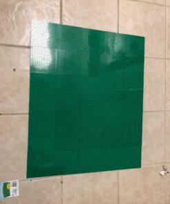 SCS Direct Brick Building Blocks Green Baseplates - 5"x5" (10pcs) Dual Connectivity for Stacking - Compatible with & Tight fit with All Major Building Blocks Brands - Great for Activity Tables 18 71VxG lfQ5L