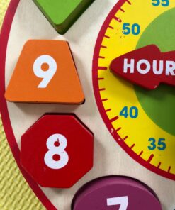 Melissa & Doug Shape Sorting Clock - Wooden Educational Toy 51 71VxGFXW9L 1