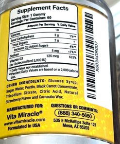 Vitamin D Gummies for Adults Kids 5000 IU - Chewable D3 Gummies Supplement for Women Men 2 Month Supply VIT D Gummy Tasty Chewables 60 Count (Pack of 1) 28 71VxcoWjlL