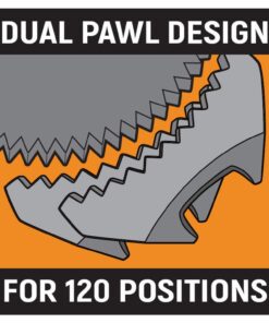 GEARWRENCH 3/8" Drive 120XP Flex Head Teardrop Ratchet 11-1/2" - 81215P 30 71Vxi1fPahL