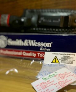 Smith & Wesson SWHRT9B 9in High Carbon S.S. Fixed Blade Knife with 4.7in Dual Edge Blade and TPE Handle for Outdoor, Tactical, Survival and EDC Standard Packaging 64 71Vxv3ZCFnL