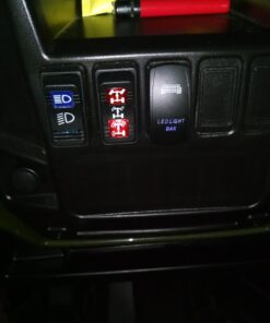 MICTUNING LED Light Bar Wiring Harness Fuse 40A Relay On-off Rocker Switch Blue(2 Lead) 62 71Vxv9NTavL