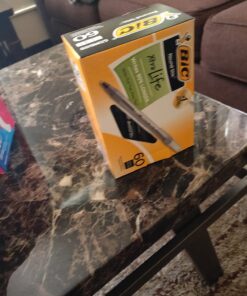 BIC Round Stic Xtra Life Ballpoint Pens, Medium Point (1.0mm), Black, 60-Count Pack, Flexible Round Barrel For Writing Comfort (GSM609-BLK) 60 Count (Pack of 1) 35 71Vy4qovwpL