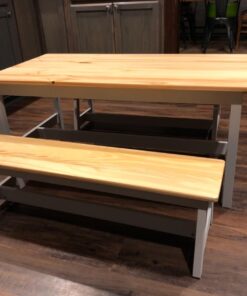 Amazon Basics Indoor Kids Table and Bench Set, Natural 42 71Vy8KG8y9L