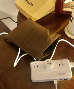 BESTEK Universal Travel Adapter 220V to 110V Voltage Converter with 6A 4-Port USB Charging and UK/AU/US/EU Worldwide Plug Adapter (White) white 28 71VyBhFBaL