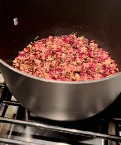 Dried Rose Petals and Rose Buds - Red - 1 Pound Edible Flowers - Use in Tea, Baking, Making Rose Water, Crafting, Wedding Confetti - Included Sample Bottle of Rose Absolute Essential Oil - by bMAKER 32 71VyGi1S18L