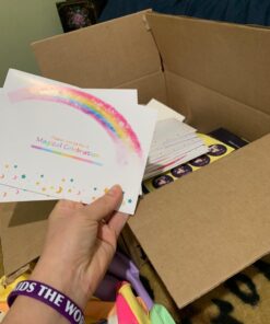 T-Antrix 24 Pcs Unicorn Invitations with 24 Envelopes, Double Sided Rainbow Glitter Unicorn Birthday Party Invitation Cards for Kids Birthday Baby Shower Unicorn Party Supplies 55 71VyT5q0d6L