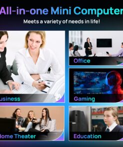 Trycoo HA-2 Mini PC, AMD Ryzen 7 5800U (8C/16T, up to 4.4Ghz), 16GB RAM 512GB M.2 2280 SSD, Win 11 Pro Mini Desktop Computer 4K@60Hz HD 2.0/DP/Type-C/WiFi 6/BT5.2/USB3.2 AMD Ryzen 7 5800U 16GB RAM 512GB SSD 21 71VyhoCNxL