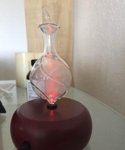 Radiance Nebulizing Diffuser for Essential Oil Aromatherapy - Dark Colored Wood Base Dark Brown Wood Base 39 71VzLDLJC9L