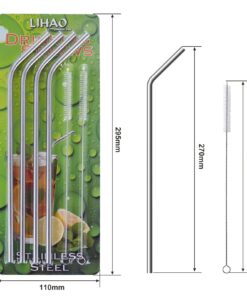 4 Extra Long Stainless Steel Straws for 30 OZ Tumbler + 2 Cleaning Brushes 30 OZ Straw 15 71VzY1S69uL