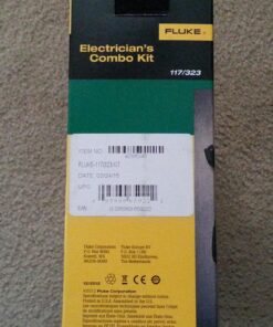 Fluke 117/323 Kit Multimeter and Clamp Meter Combo Kit For Residential And Commercial Electricians, AC/DC Voltage, AC Current 400 A, Includes Test Leads, TPAK And Carrying Case 35 71W 16BjYKL