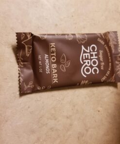 ChocZero's Keto Bark, Dark Chocolate Almonds with Sea Salt. Sugar Free, Low Carb. No Sugar Alcohols, No Artificial Sweeteners, All Natural, Non-GMO (2 bags, 15 servings/each) Almond 26 71W ViK5StL