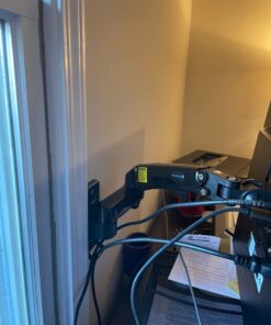 HUANUO Ultrawide Monitor Wall Mount for up to 34 35 inch Flat Curved Screens, Single Wall Mount Monitor Arm Holds 26lbs Max, Height Adjustable Full Motion Gas Spring Vesa Mount, Max 200x200mm, HNWSS4 51 71W Xg5io6L