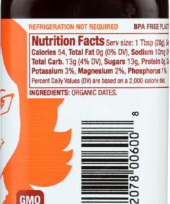 Date Lady Organic Date Syrup 12 Ounce Squeeze Bottle | Vegan, Paleo, Gluten-free & Kosher 12 Ounce Squeeze Bottle (Pack of 1) 20 71W bJbZSwL 1