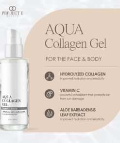 Project E Beauty Aqua Collagen Gel 24-Hour Hydration | Anti-Aging Brightening Treatment | Hydrating & Moisturizing Facial Skincare | Anti-Wrinkle Body Lotion | For Dry or Rough Skin | 50ml 10 71W0HLXDi5L