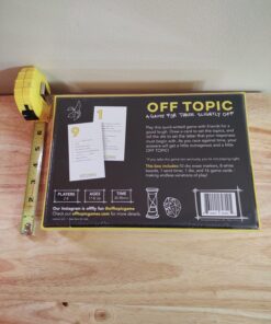 OFF TOPIC Party Game for Adults - Fun Adult Board Games for Groups of 2-8 Players - Hilarious Game Night Card Game for Friends, Family & More Yellow 45 71W0Q08o3aL