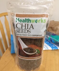 Healthworks Chia Seeds Raw (32 Ounces / 2 Pounds) | Premium & All-Natural | Contains Omega 3, Fiber & Protein | Great with Shakes, Smoothies & Oatmeal Chia Seed 2 Pound (Pack of 1) 34 71W0WE1H3yL