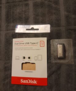 SanDisk 32GB Ultra Dual Drive USB Type-C - USB-C, USB 3.1 - SDDDC2-032G-G46, Black, Silver 36 71W1cb0GrtL