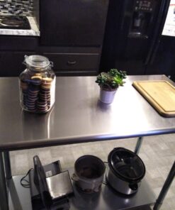 GRIDMANN Stainless Steel Work Table 48 x 24 Inches, NSF Commercial Kitchen Prep Table with Under Shelf for Restaurant and Home 48 in Long x 24 in Deep 36 71W28IwRGLL