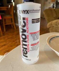 Onyx Professional 100% Acetone Nail Polish Remover, Fake Nails & More, 16 Fl Oz 16 71W3GKLsLsL 1
