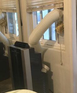 Whynter ARC-14S 14,000 BTU Dual Hose Portable Air Conditioner with Dehumidifier and Fan for Rooms Up to 500 Square Feet, Includes Storage Bag, Platinum/Black, AC Unit Only 68 71W5ctiL7ZL