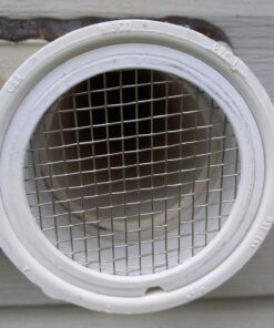 Raven R1509 3 inch PVC Termination Vent with Stainless Steel Screen and Drain Slot, White 51 71W5d1lj2DL