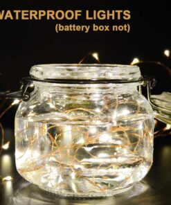 MUMUXI 32 Pack Fairy Lights Battery Operated (Included) 7.2Ft 20 LED String Lights Waterproof Copper Wire Fairy Lights Starry Firefly Lights for Wedding Party Jars Christmas Decorations, Warm White 7.2 Ft-32 Pack-20 LED 13 71W5n4aJwbL