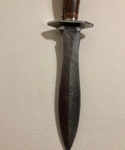 Perkin - Handmade Damascus Hunting Knife - Double Edge Blade 11 71W5oowBrrL