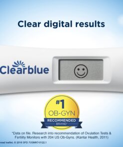 Clearblue Advanced Digital Ovulation Test, Predictor Kit, featuring Advanced Ovulation Tests with digital results, 10 Ovulation Tests (Pack of 1) ADOT 10 25 71W5owJRdxL