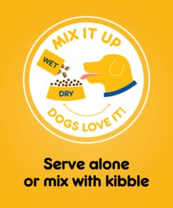 Pedigree Adult Canned Wet Dog Food Chopped Ground Dinner Combo with Chicken, Beef & Liver Flavor, 22 oz. Cans (Pack of 12) 22 71W72RlvQ8L