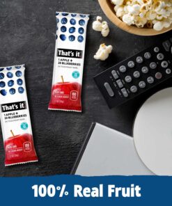 That's it. Variety Pack 100% Natural Real Fruit Bar, Best High Fiber Vegan, Gluten Free Healthy Snack, Paleo for Children & Adults, Non GMO No Added Sugar, No Preservatives Energy Food (12 Pack) 12 Count (Pack of 1) 16 71W7hYBMjBL