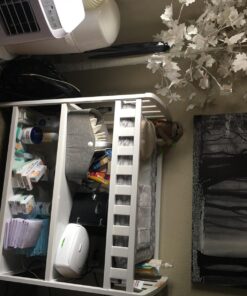 Dream On Me Emily Changing Table In White, Comes With 1" Changing Pad, Features Two Shelves, Portable Changing Station, Made Of Sustainable New Zealand Pinewood 39 71W9Da0tXBL