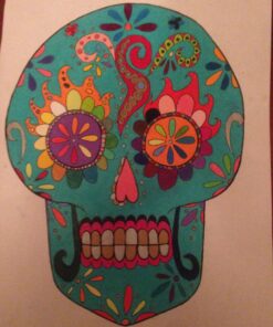 Alternative view of Day of the Dead Sugar Skull Coloring Book